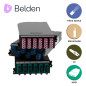 CASSETTE FX UHD BELDEN MONOMODO FCSH12LDFS / OS2 / AZUL / LC DUPLEX / 12 PUERTOS