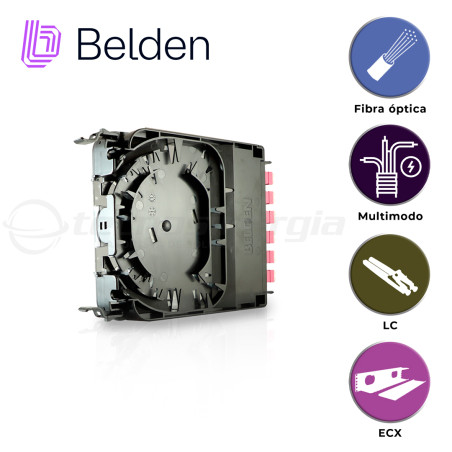 Cassette de empalme BELDEN FC4X12LDFS OM4 12 puertos LC Duplex