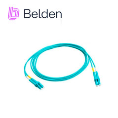 JUMPER DE FIBRA OPTICA BELDEN FP3SDSD003M FORRO PVC COLOR AQUA FLAMABILIDAD OFNR RISER TIPO DE FIBRA MULTIMODO OM3 50/125 MICRAS
