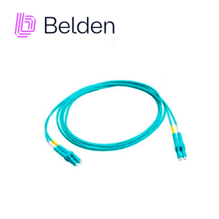 JUMPER DE FIBRA OPTICA BELDEN FP3SDSD003M FORRO PVC COLOR AQUA FLAMABILIDAD OFNR RISER TIPO DE FIBRA MULTIMODO OM3 50/125 MICRAS