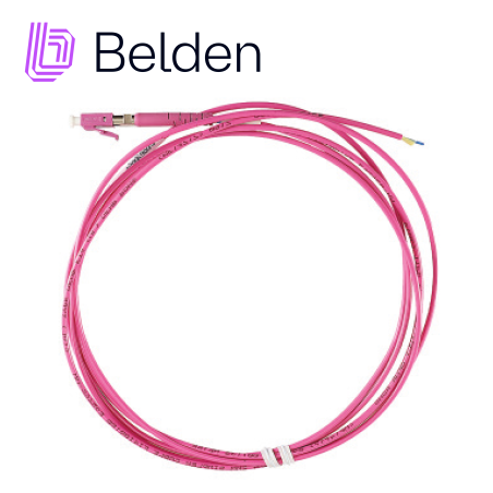 JUMPER DE FIBRA OPTICA MULTIMODO BELDEN FP4LDLD001M/ INTERIOR / ERIKA VIOLETA / OM4 / LC DUPLEX - LC DUPLEX / 50/125 MICRAS / OF