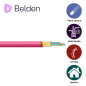 FIBRA OPTICA BELDEN FI4D006R9 / INTERIOR / ERIKA VIOLETA / OM4 / 6 HILOS / FORRO PVC / OFNR / BOBINA / 1,640 PIES 500 METROS