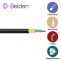 FIBRA OPTICA BELDEN FDSD006R9 / INTERIOR/EXTERIOR / NEGRO / OS2 / 6 HILOS / FORRO PVC / OFNR / BOBINA / 3,280 PIES 1,000 METROS