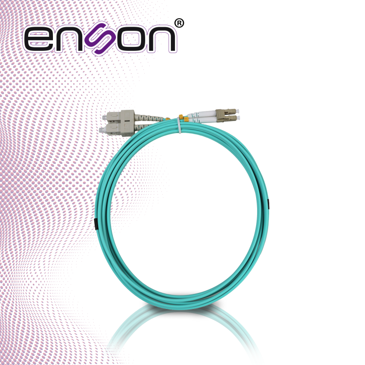 Jumper de fibra óptica OM3 LC Duplex SC Duplex 3 m ENSON ENS-JUMPLCSC