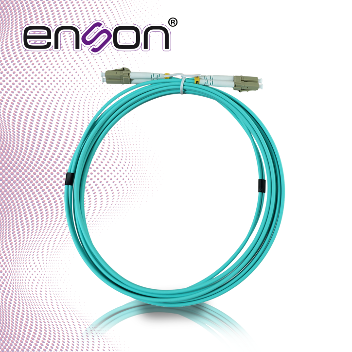 Jumper de fibra óptica Multimodo OM3 50/125 MICRAS Conectores LC DUPLEX ENSON ENS-JUMP300MM3