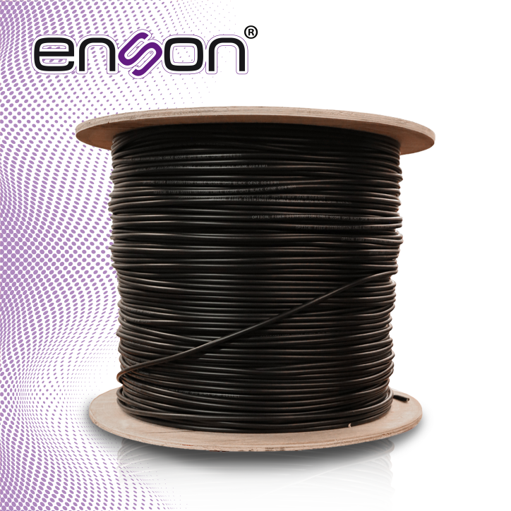 Cable de fibra óptica multimodo OM3 6 hilos Multimodo OM3 500 metros ENSON ENS-FO6CMM500
