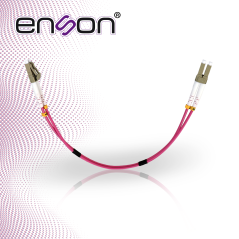 JUMPER DE FIBRA OPTICA ENSON ENS-JUMP030MM4 FORRO DE PVC TIPO DE FIBRA MULTIMODO OM4 50/125 MICRAS CONECTORES LC DUPLEX - LC DUP