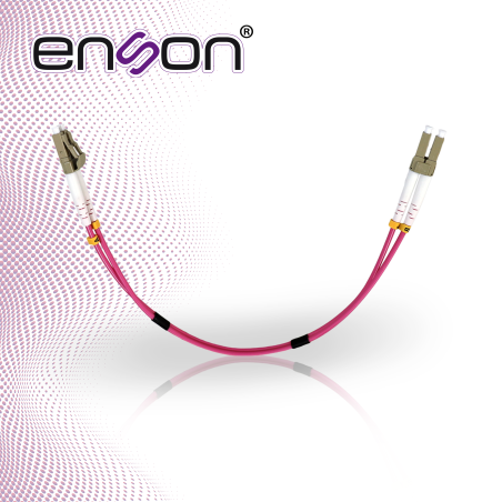 JUMPER DE FIBRA OPTICA ENSON ENS-JUMP030MM4 FORRO DE PVC TIPO DE FIBRA MULTIMODO OM4 50/125 MICRAS CONECTORES LC DUPLEX - LC DUP