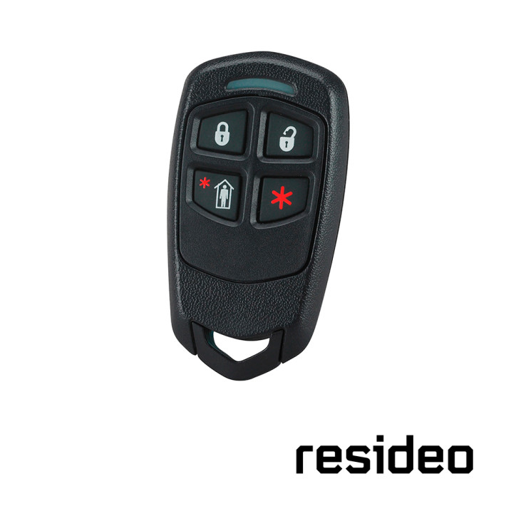 Llaveros inalámbricos transmisor 4 botones programables Modo de alta seguridad encriptado Compatible con paneles RESIDEO 5834-4