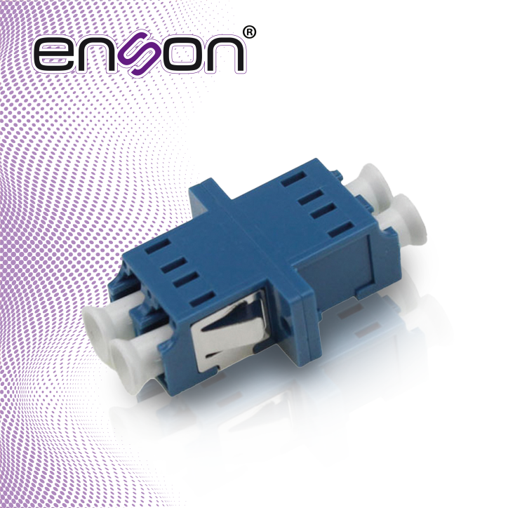 CONECTOR MODULAR DE FIBRA OPTICA ENSON ENS-LCUPC-OS2 CONECTOR DUPLEX LC-UPC OS2