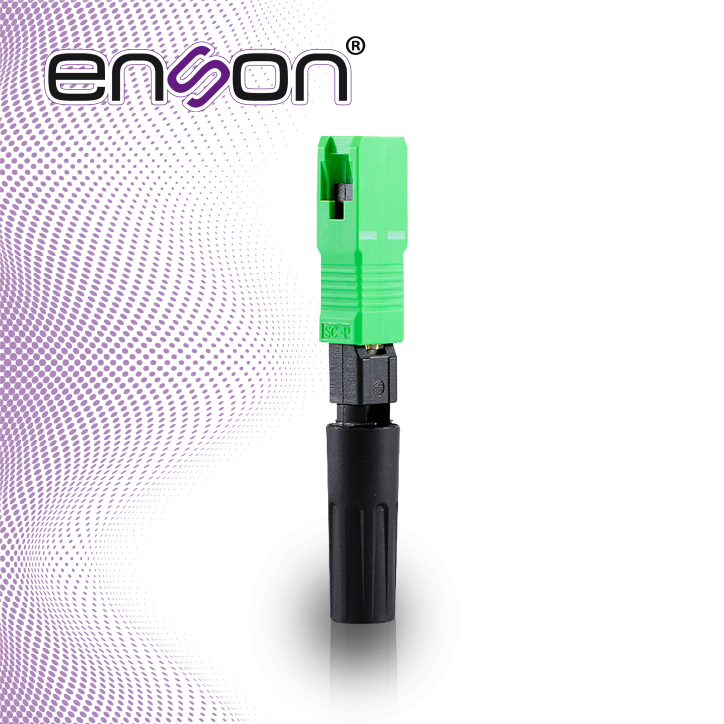 Conector rápido para fibra óptica SC APC SC APC instalación en campo sin pulir ENSON ENS-FASTCON