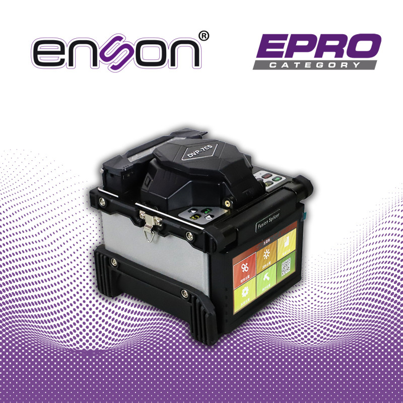 FUSIONADORA DE FIBRA OPTICA ENSON ENS-FS98 PARA FIBRA MONO MODO Y MULTIMODO EMPALME EN 8 SEGUNDOS PANTALLA LCD A COLOR 4.3 PULGA