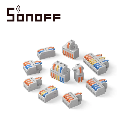 CONECTORES DE EMPALME RAPIDO SONOFF D1-2 / JUEGO DE 54 CONECTORES RAPIDOS DE DIFERENTES CAPACIDADES DE CONDUCTORES /IDENTIFICADO