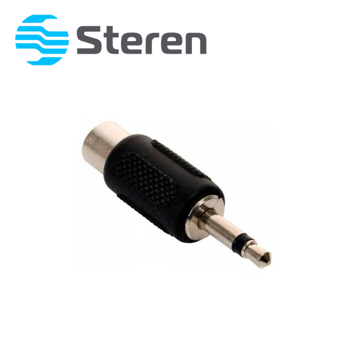 Adaptador RCA hembra a 3.5 mm macho mono RCA hembra 3.5 mm macho mono STEREN 251-122