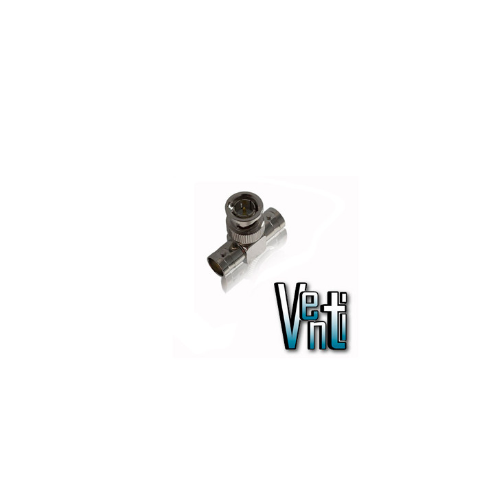 Adaptador coaxial BNC T BNC macho a doble BNC hembra Impedancia 75 ohms Para cables RG59 MARCAS VARIAS T BNC-BNC H-H