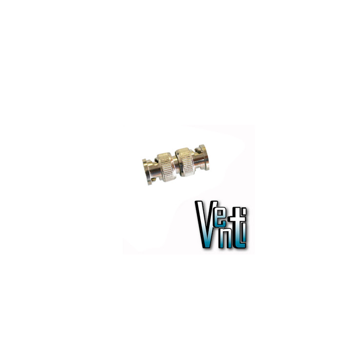Adaptador coaxial BNC a BNC conector BNC a BNC para cable coaxial RG59 metálico MARCAS VARIAS COPLE BNC M-M