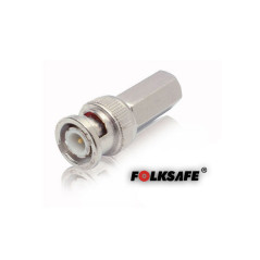 CONECTOR RG59 ENROSCAR, BNC MACHO HEXAGONAL FOLKSAFE, NO REQUIERE HERRAMIENTA ESPECIALIZADA PARA INSTALACION, UTILIZAR CABLE COA