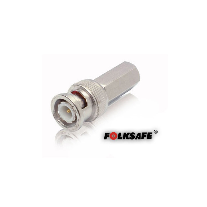 Conector BNC para cable coaxial RG59 BNC Macho para cable coaxial RG59 conector para enroscar FOLKSAFE RG59 ENROSCAR