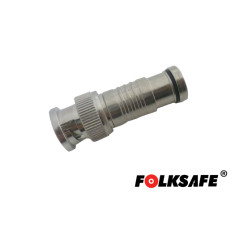 CONECTOR FOLKSAFE RG59 COMPRESION BNC MACHO, DISEÑADO PARA RAPIDA CONEXION, REQUIERE PINZA PARA COMPRESION CBAH1ALT01, UTILIZAR 