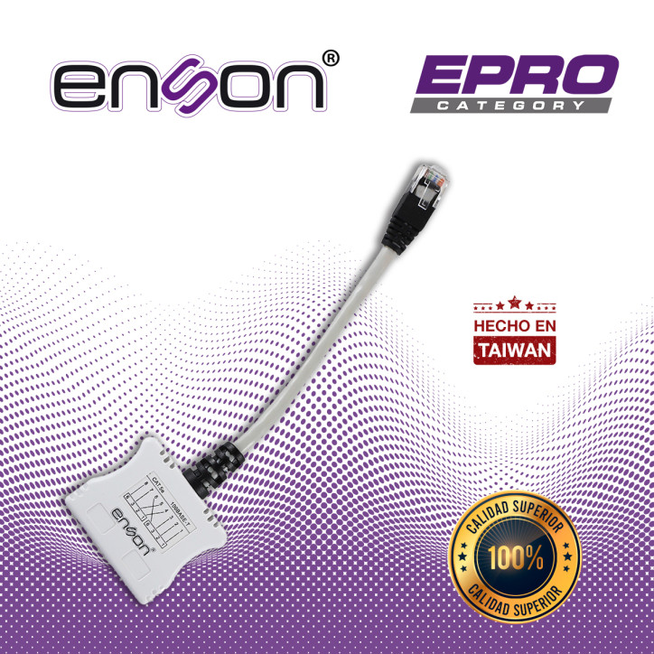 Módulo duplexor pasivo para transmisión de red duplexor pasivo soporta PoE envía dos nodos por un cable UTP ENSON EPRO-T2