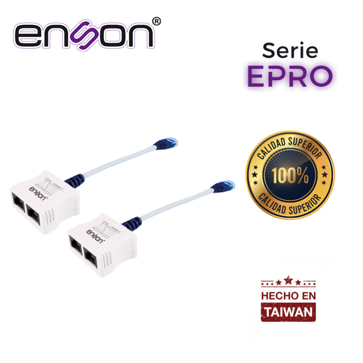 Kit de duplexores para transmisión de 2 nodos por un solo cable Transmite 2 nodos por un solo cable Soporta ENSON KIT 2x EPRO-T2 Kit de duplexores para transmisión de 2 nodos por un solo cable Transmite 2 nodos por un solo cable Soporta ENSON KIT 2x EPRO-T2