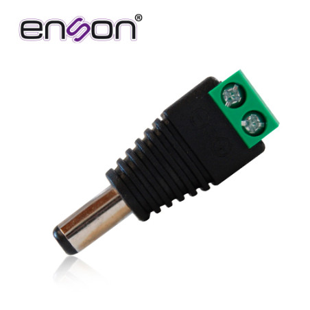 Conector de corriente PLUG 2.1 mm macho polarizado ENS-MC01
