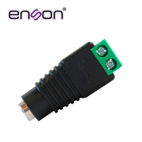Conector de corriente DC hembra Jack 2.1 mm Jack 2.1 mm Polarizado Aislante termo-plástico ENSON ENS-FC01