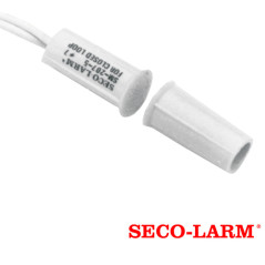 CONTACTO MAGNETICO CABLEADO SECO-LARM SM-207-5Q/W NORMALMENTE CERRADO DE MONTAJE A PRESION DIAMETRO DE 3/8 DE PULGADA CON INTERR