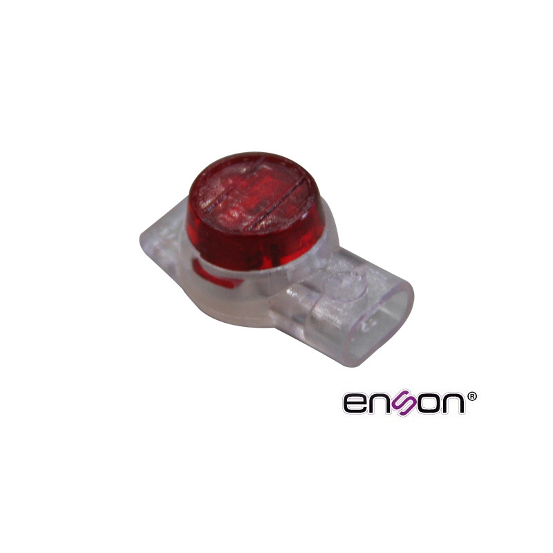 CONECTOR UR DE 1.67MM ENSON ENS-CUR167 DISEÑADO PARA EMPALME DE ALAMBRE TELEFONICO Y UTP, PAQUETE DE 100PZAS