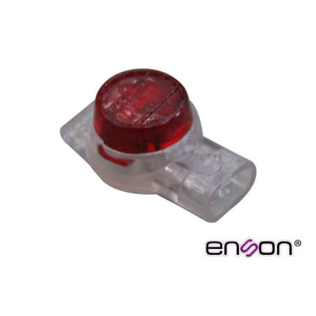 CONECTOR UR DE 1.67MM ENSON ENS-CUR167 DISEÑADO PARA EMPALME DE ALAMBRE TELEFONICO Y UTP, PAQUETE DE 100PZAS