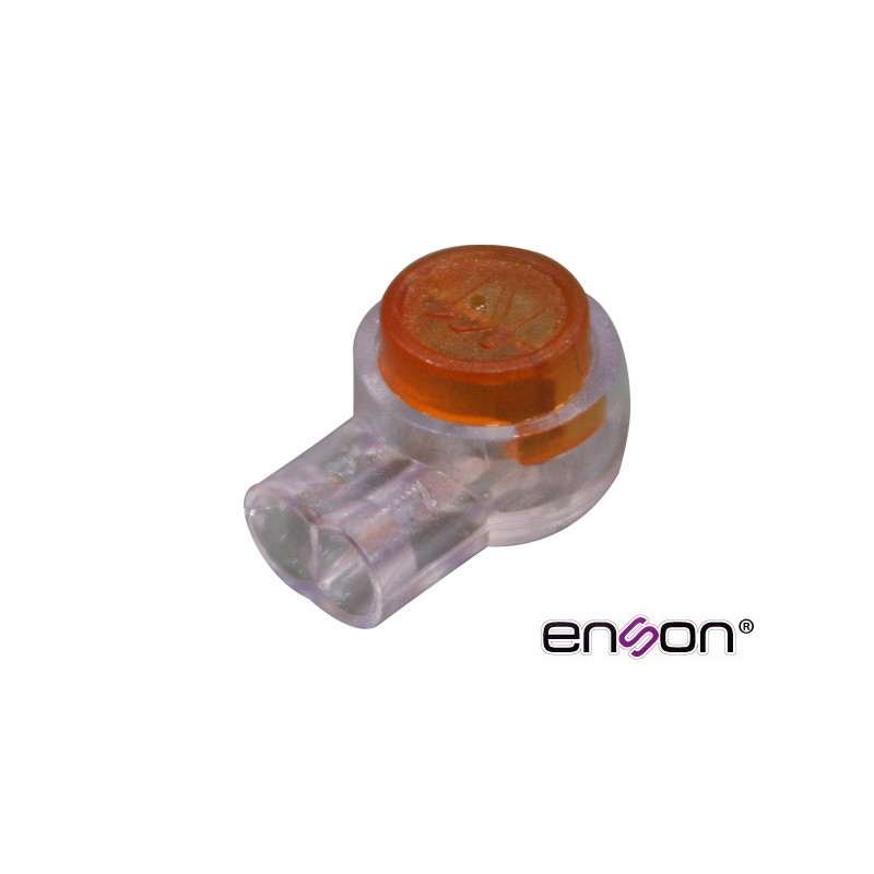 CONECTOR UY DE 1.52MM ENSON ENS-CUY152 DISEÑADO PARA EMPALME DE ALAMBRE TELEFONICO Y UTP, PAQUETE DE 100PZAS