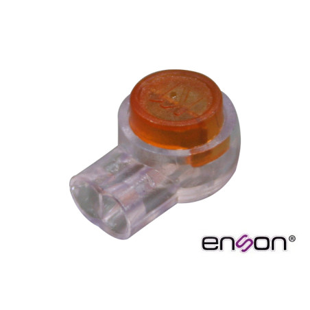 CONECTOR UY DE 1.52MM ENSON ENS-CUY152 DISEÑADO PARA EMPALME DE ALAMBRE TELEFONICO Y UTP, PAQUETE DE 100PZAS