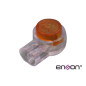 CONECTOR UY DE 1.52MM ENSON ENS-CUY152 DISEÑADO PARA EMPALME DE ALAMBRE TELEFONICO Y UTP, PAQUETE DE 100PZAS