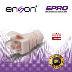 BOTA PARA CABLE UTP ENSON EPRO-BOOT-WH COLOR BLANCO IDEAL PARA EL TERMINADO Y CUIDADO DEL REMATADO, COMPATIBLE CON CAT5E/6/6A Y 
