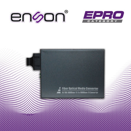 Convertidor de medios ENSON ENS-MC100SC conector SC fibra multimodo 1000 Mbps