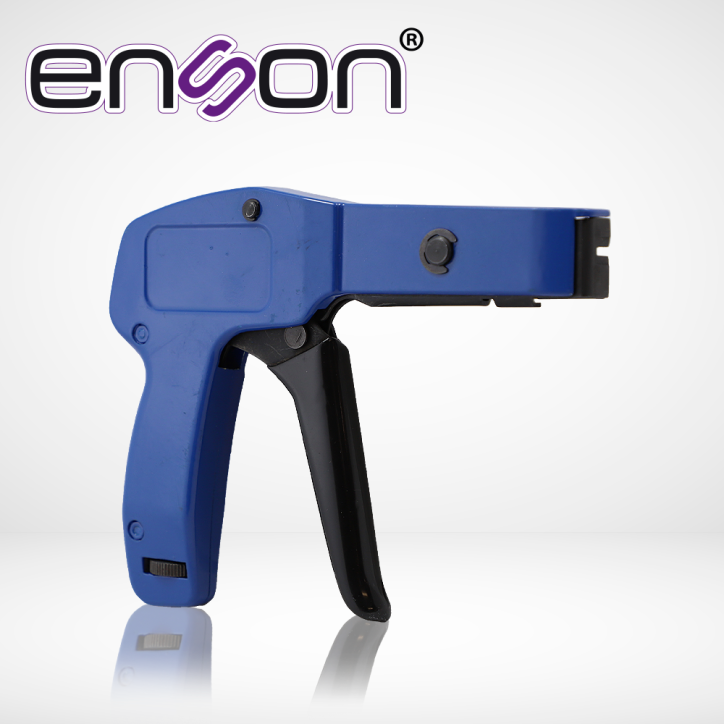 Pistola tensora y cortadora para cincho de nylon tensora y cortadora soporta cinchos de 2.4 a 4.8mm ergonómica ENSON ENS-TGUN Pistola tensora y cortadora para cincho de nylon tensora y cortadora soporta cinchos de 2.4 a 4.8mm ergonómica ENSON ENS-TGUN