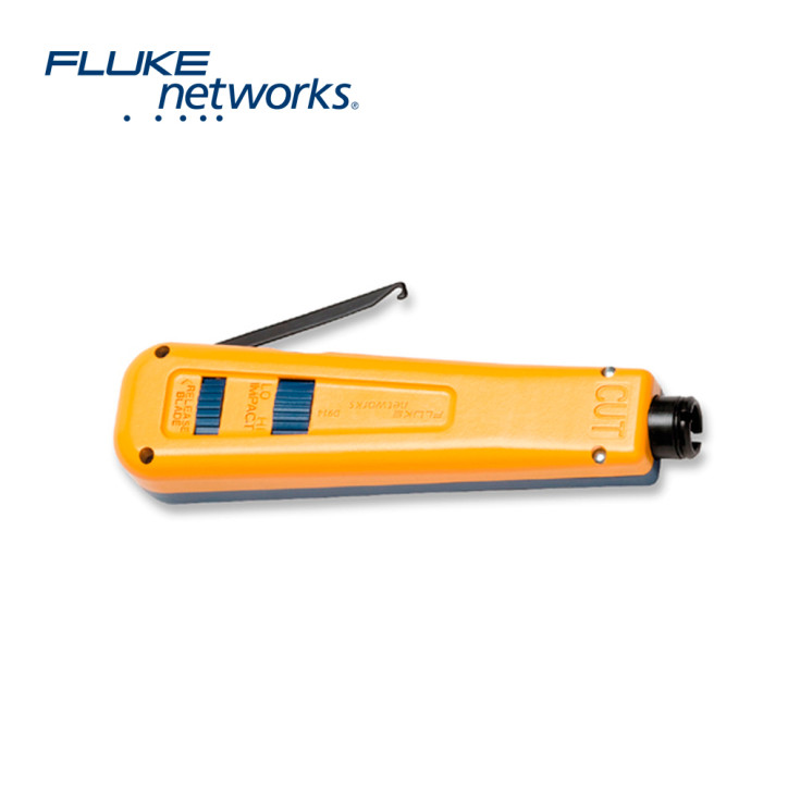Herramienta crimpadora de impacto suave al tacto mango de goma mango de resorte automático FLUKE NETWORKS 10051501 Herramienta crimpadora de impacto suave al tacto mango de goma mango de resorte automático FLUKE NETWORKS 10051501