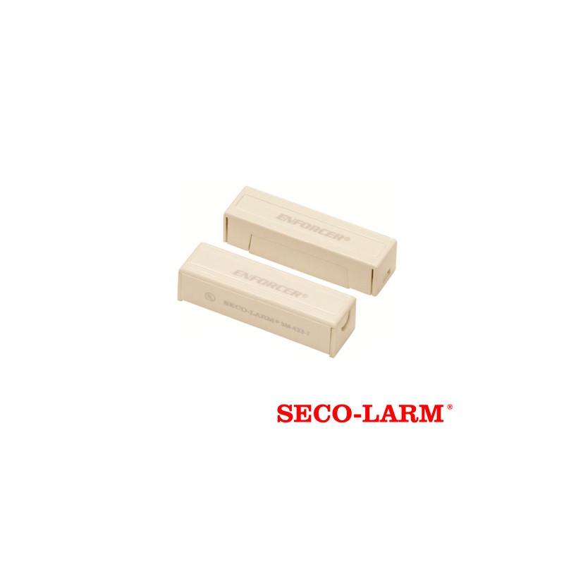 CONTACTO MAGNETICO CABLEADO NORMALMENTE CERRADO SM-433-TQ/W SECO-LARM MONTAJE SUPERFICIAL CON TERMINALES DE TORNILLOS OCULTOS CO