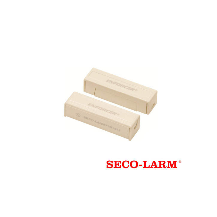 Contacto magnético cableado normalmente cerrado normalmente cerrado montaje superficial terminales de SECO-LARM SM-433-TQ/W