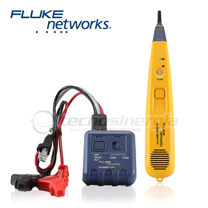 Kit generador y detector de tonos filtrado de señales a 60 Hz SmartTone 5 tonos para redes no FLUKE NETWORKS PRO3000F60-KIT