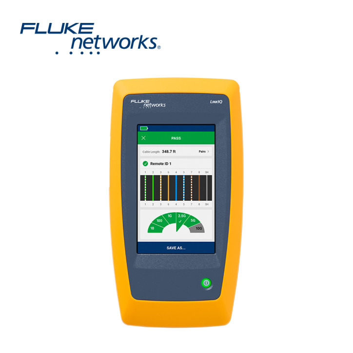 Tester de cables y de red hasta 10 Gb/s PoE con comprobación de carga medición de longitud hasta 1000 FLUKE NETWORKS LIQ-100 Tester de cables y de red hasta 10 Gb/s PoE con comprobación de carga medición de longitud hasta 1000 FLUKE NETWORKS LIQ-100