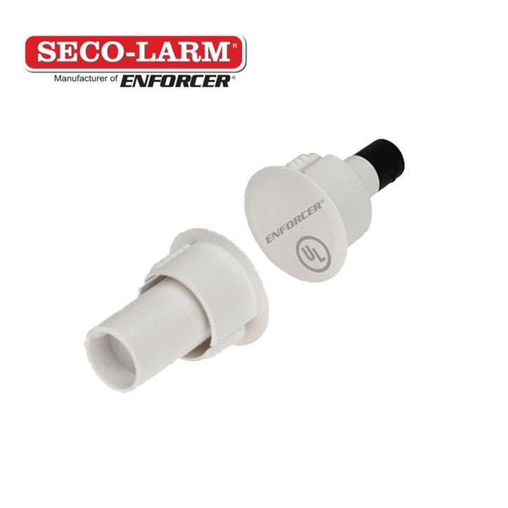 CONTACTO MAGNETICO DE MONTAJE EMPOTRADO SECO-LARM SM-4104-TQ/W BLANCO / SEPARACION DE 1 PULGADA 25 MM / TERMINALES DE CONEXION R