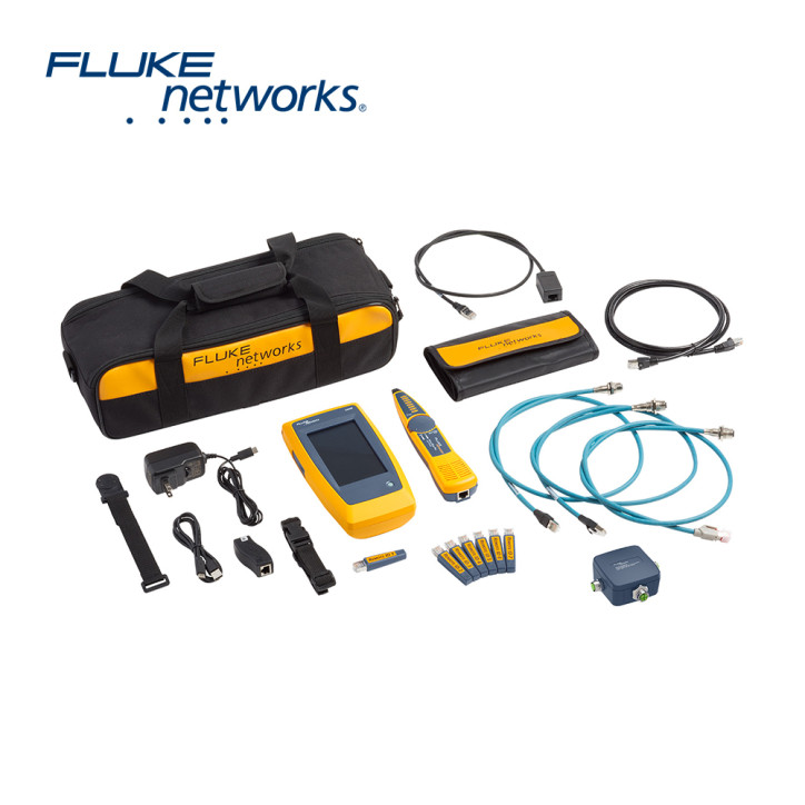 TESTER DE CABLES Y DE RED LINKIQ FLUKE NETWORKS LIQ-KIT-IE CON ADAPTADOR MULTICONECTOR CON CORREA MAGNETICA, IDENTIFICACIONES RE