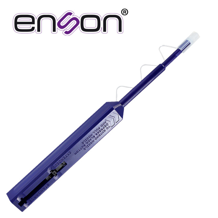Limpiador para conectores de fibra óptica LC/MU para conectores LC/MU estilo lápiz accionamiento por clic ENSON ENS-QUICKCLEANLC