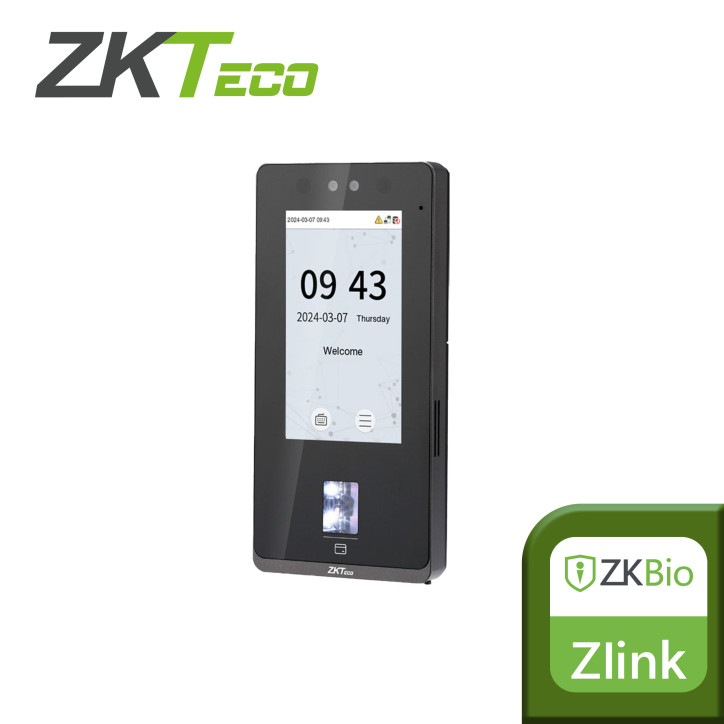 CONTROL DE ACCESO Y ASISTENCIA ZKTECO SENSEFACE 4A MULTIBIOMETRICO / 6,000 ROSTROS / 8,000 HUELLAS / 8,000 TARJETAS DE 125KHZ / 
