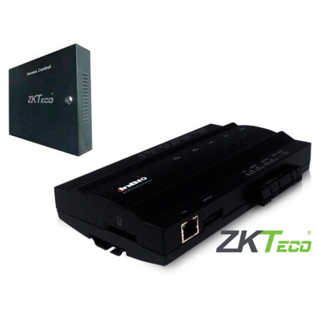 PANEL DE CONTROL DE ACCESO AVANZADO ZKTECO INBIO160BOX KIT GABINETE Y FUENTE 1PUERTAS/2LECTORAS/3000HUELLAS/30,000TARJETAS/100,0