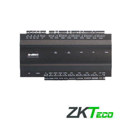 PANEL DE CONTROL DE ACCESO AVANZADO ZKTECO INBIO460 4PUERTAS/4LECTORAS/WG/8LECTORASRS485/3000HUELLAS/30,000 TARJETAS /100,000REG