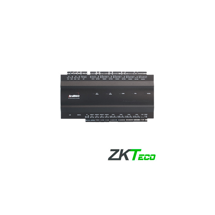 PANEL DE CONTROL DE ACCESO AVANZADO ZKTECO INBIO460 4PUERTAS/4LECTORAS/WG/8LECTORASRS485/3000HUELLAS/30,000 TARJETAS /100,000REG