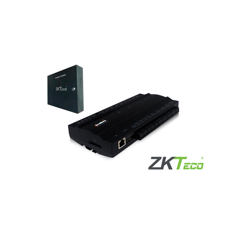 PANEL DE CONTROL DE ACCESO AVANZADO ZKTECO INBIO460BOX KIT GABINETE Y FUENTE DE ALIMENTACION/4PUERTAS/4LECTORAS/WG/8-LECTORAS-RS