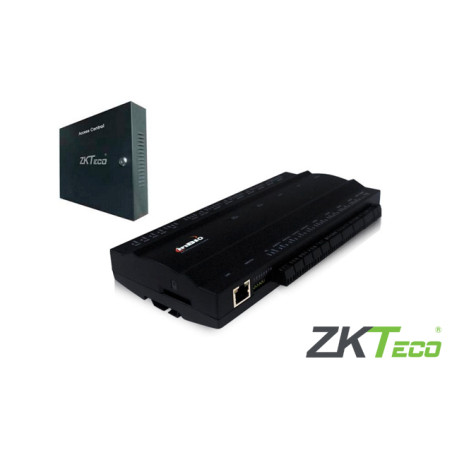 PANEL DE CONTROL DE ACCESO AVANZADO ZKTECO INBIO460BOX KIT GABINETE Y FUENTE DE ALIMENTACION/4PUERTAS/4LECTORAS/WG/8-LECTORAS-RS